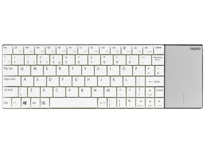 E2710 fehér vezeték nélküli billentyűzet, touchpad (157234)