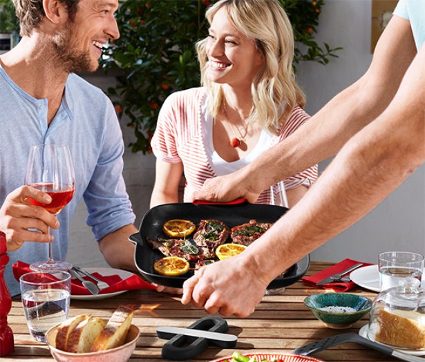 Kovácsolt alumínium grillserpenyő