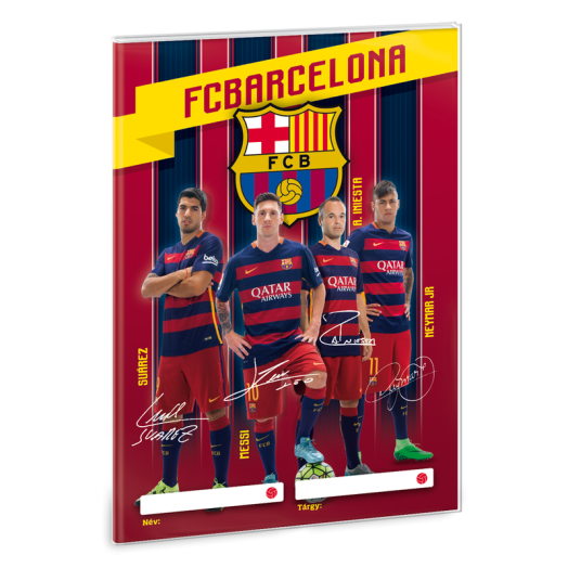 Barcelona füzetborító A/5