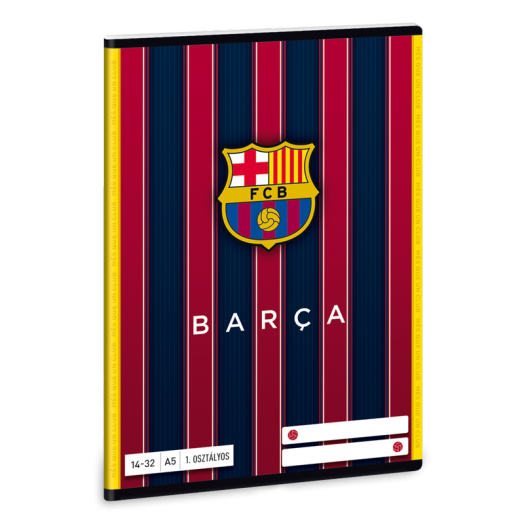Barcelona 1. oszt. vonalas A/5 füzet 1432