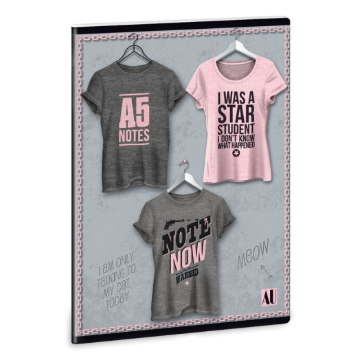 Shirt 1 füzet négyzethálós A/5