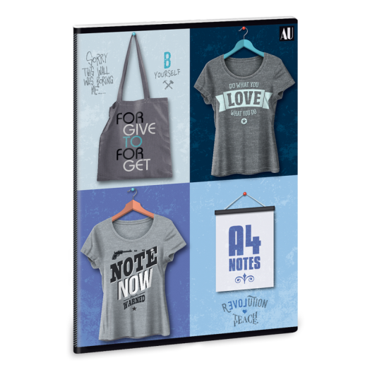 Shirt 2 füzet A/4 négyzethálós