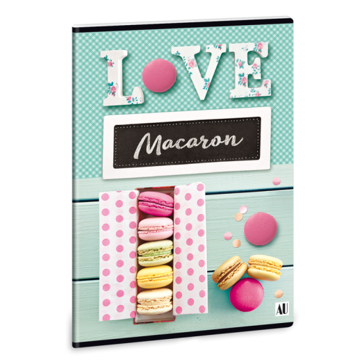 Macaron füzet A/4 sima