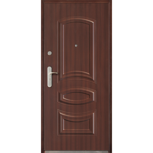 ACÉL BIZTONSÁGI BEJÁRATI AJTÓ JOBB 96X205CM KÜLTÉRI SÖTÉT DIÓ RA13