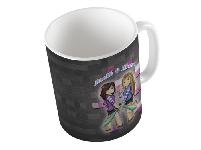 Anett & Ancsa Minecraft bögre (Kiegészítők/Relikviák)