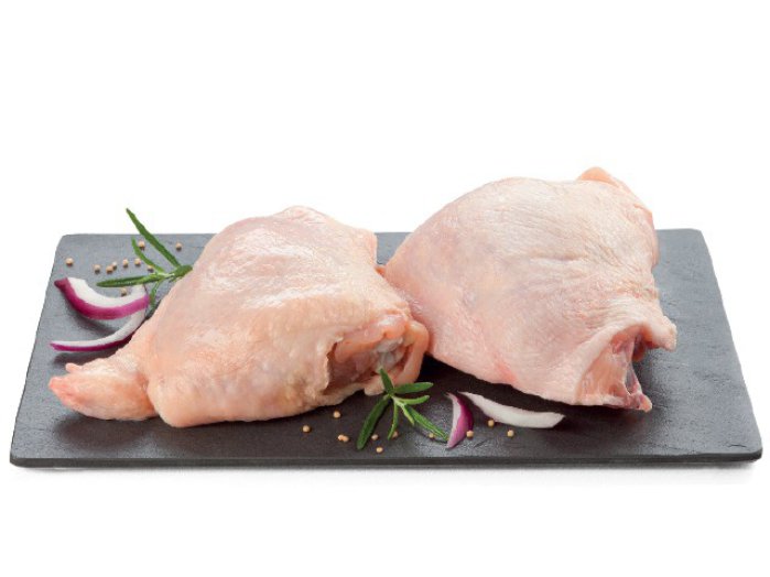 Friss csirkefelsőcomb farrésszel