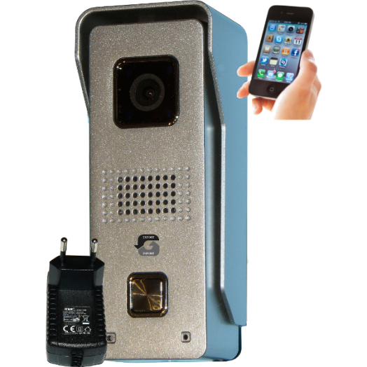 VIDEÓ KAPUTELEFON ANDROID&IPHONE VEZÉRLÉSSEL IP65 FÉMHÁZAS