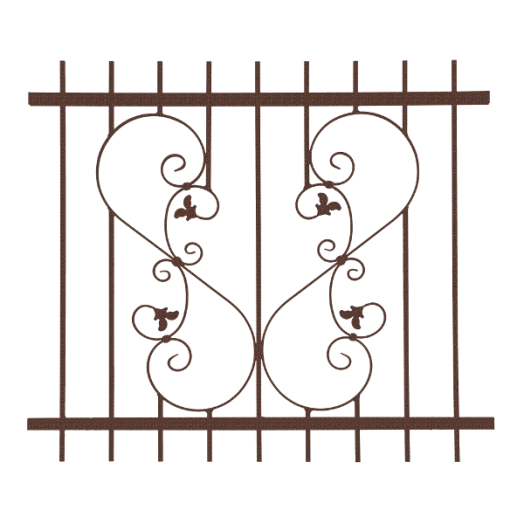 ABLAKRÁCS ELMA SIMA BRONZ 1150X1000X25MM