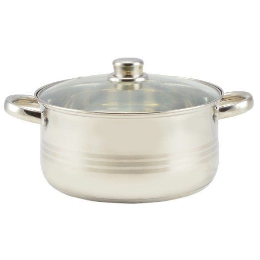 LÁBAS 4L-ES 22CM ÜVEG FEDŐVEL