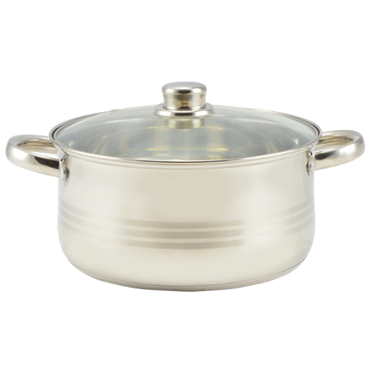 LÁBAS 5,5L-ES 24CM ÜVEG FEDŐVEL