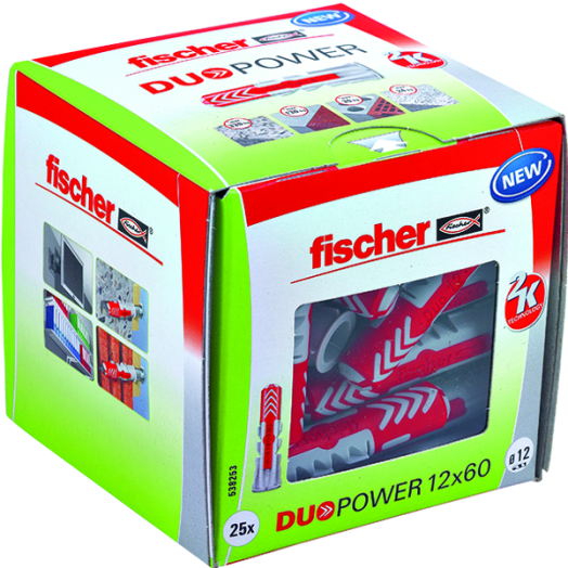 DŰBEL 12X60MM 25 DB &quot;DUOPOWER&quot; FISCHER