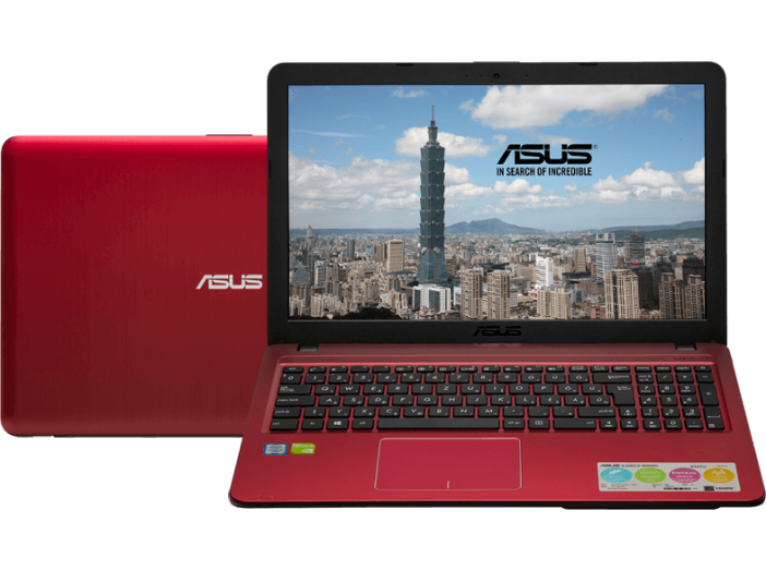 X541UJ-GQ008 piros notebook (15,6/Core i3/8GB/1TB HDD/920 1GB VGA/DOS)