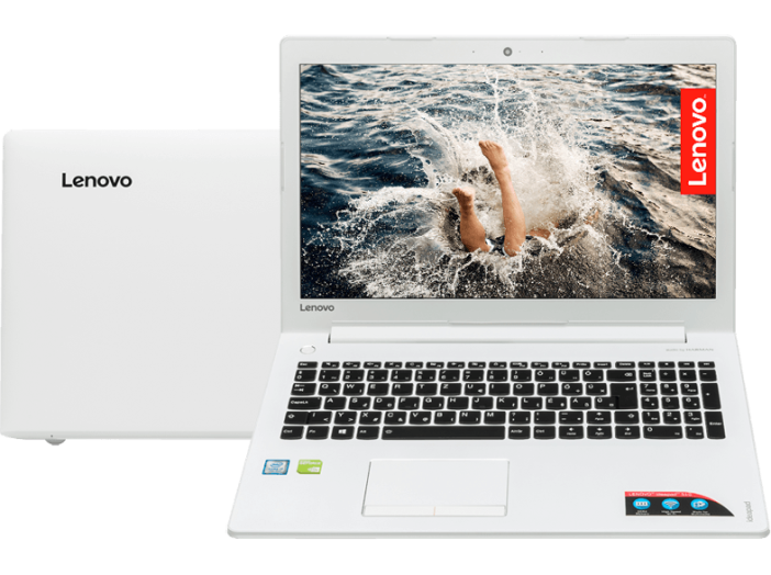 IdeaPad 510 fehér notebook 80SV009PHV (15,6" Full HD/Core i7/4GB/1TB/GT940MX 4GB VGA/DOS)
