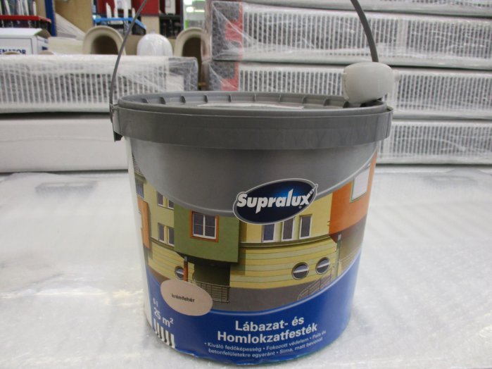SUPRALUX LÁBAZAT-ÉS HOMLOKZATFESTÉK 5L KRÉMFEHÉR Outlet