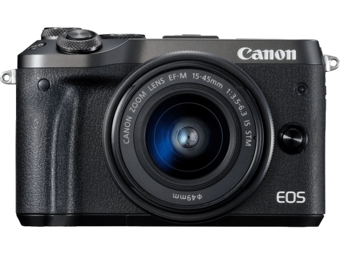 EOS M6 + EF-M 15-45 mm fekete Kit
