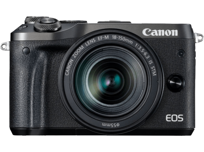 EOS M6 + EF-M 18-150 mm fekete Kit