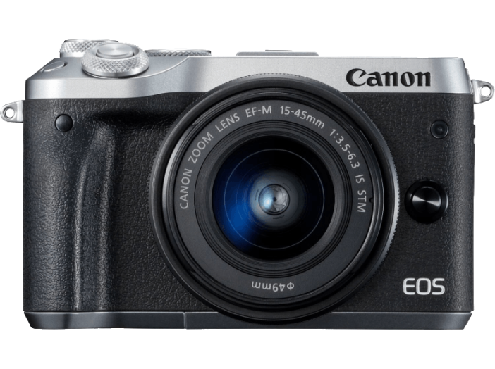 EOS M6 + EF-M 15-45 mm ezüst Kit