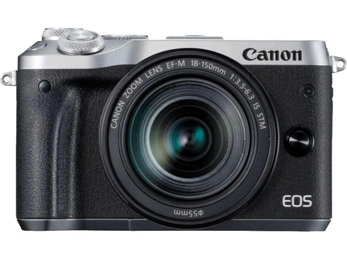 EOS M6 + EF-M 18-150 mm ezüst Kit