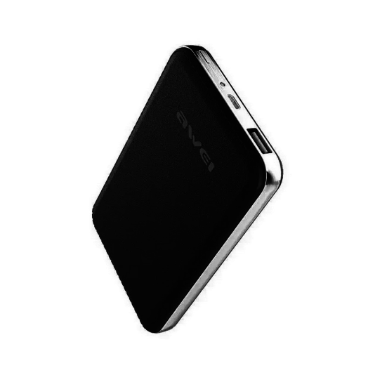 AWEI P84K 10400mAh fekete bőrhatású akkubank