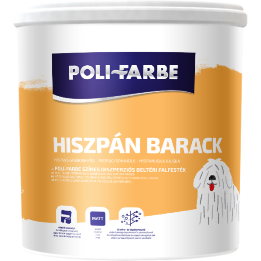 POLI-FARBE BELTÉRI FALFESTÉK 2,5L HISZPÁN BARACK