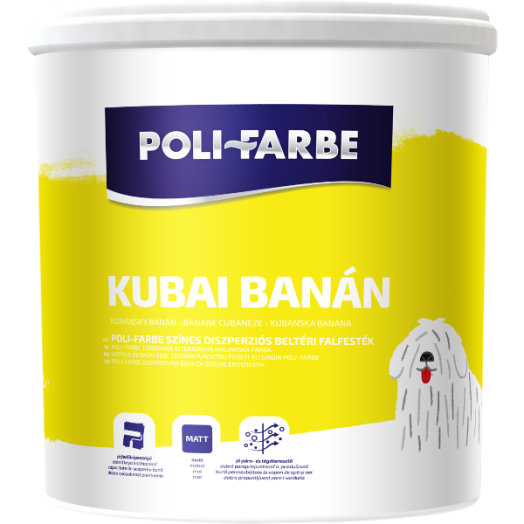 POLI-FARBE BELTÉRI FALFESTÉK 2,5L KUBAI BANÁN