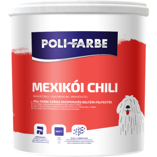 POLI-FARBE BELTÉRI FALFESTÉK 2,5L MEXIKÓI CHILI