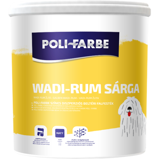 POLI-FARBE BELTÉRI FALFESTÉK 2,5L WADI-RUM SÁRGA