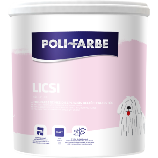POLI-FARBE BELTÉRI FALFESTÉK 2,5L LICSI