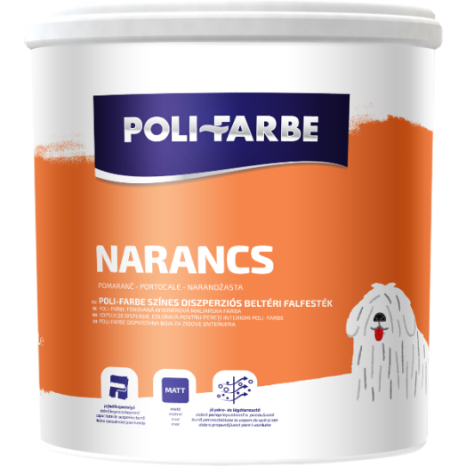 POLI-FARBE BELTÉRI FALFESTÉK 2,5L NARANCS