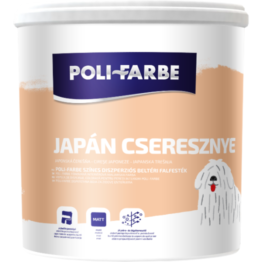 POLI-FARBE BELTÉRI FALFESTÉK 5L JAPÁN CSERESZNYE