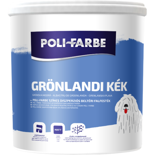 POLI-FARBE BELTÉRI FALFESTÉK 5L GRÖNLANDI KÉK