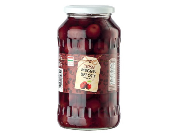 Tesco magozott meggybefőtt