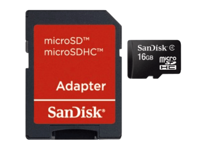 MicroSDHC 16GB kártya+adapter