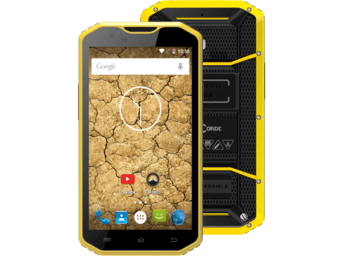 Raptor Z55 Dual SIM kártyafüggetlen okostelefon Black/Yellow