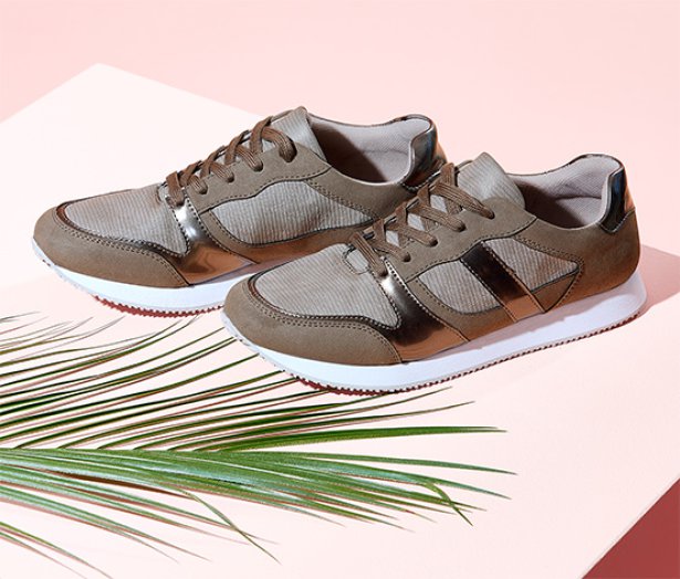 Női sneaker cipő, barna