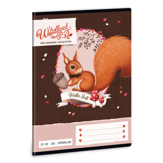 Woodland Magic A/5 vonalas füzet 2132