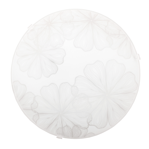 LENS MENNYEZETI LÁMPA E27 60W       D: 25CM ÜVEG