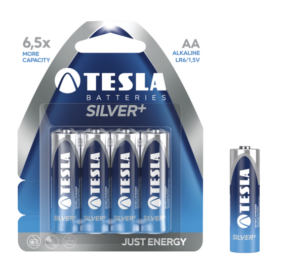 Tesla Silver AA LR06 elem 4db