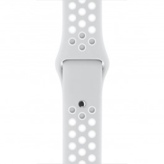 Apple - 38 mm-es, platinaszín–fehér Nike sportszíj
