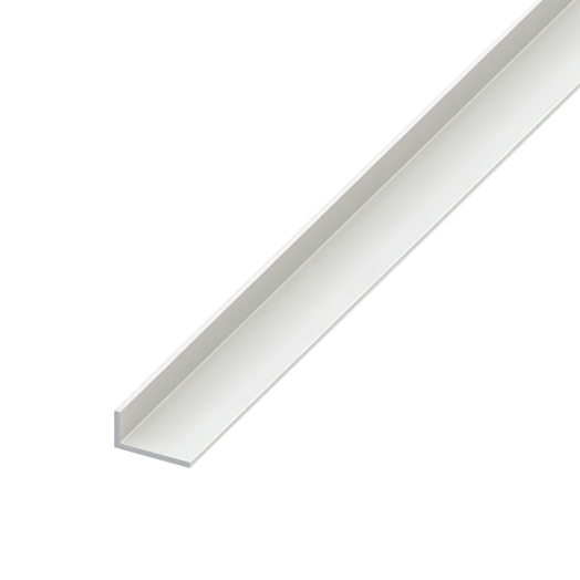L-PROFIL, PVC FEHÉR 20X10X1,5 2,5M ASSZIMMETRIKUS