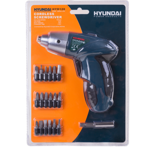 AKKUS CSAVAROZÓ 4,8 V + KIEGÉSZÍTŐK HYUNDAI Outlet