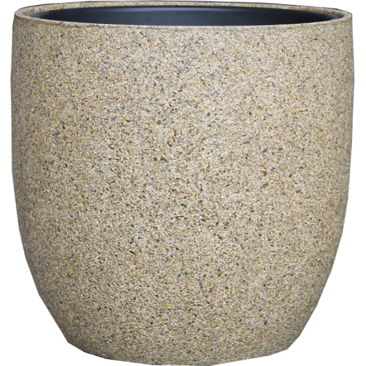 KASPÓ KÜLTÉRI 29CM POLYSTONE SÖTÉT BÉZS ÁTM.:30CM