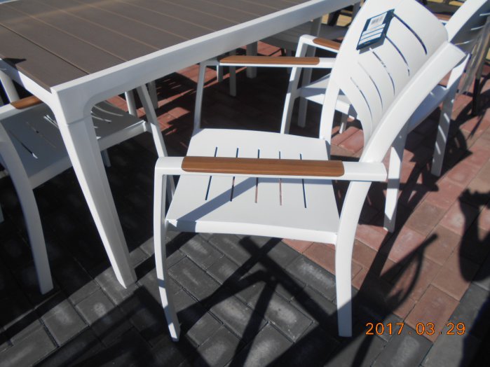 SZÉK PORT NELSON ALUMINIUM FEHÉR-TEAK SZÍN Outlet