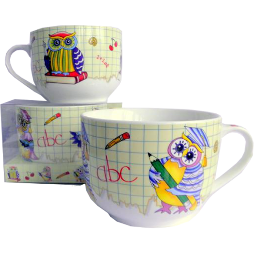 BÖGRE PORCELÁN 57CL BAGLYOS TUDÓS