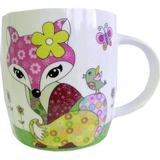 BÖGRE PORCELÁN 37,5CL RÓKÁS
