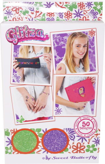 Glitza csillámtetkó 50 minta, pillangók