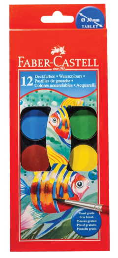 FC-Vízfesték 12 db 30mm vegyes szín