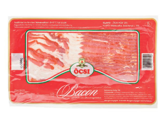 Öcsi füstölt, szeletelt bacon