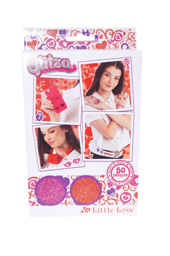 Glitza csillámtetkó 50 minta, love