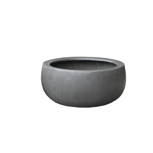 KASPÓ KÜLTÉRI 23CM POLYSTONE SZÜRKE ÁTM.:48CM